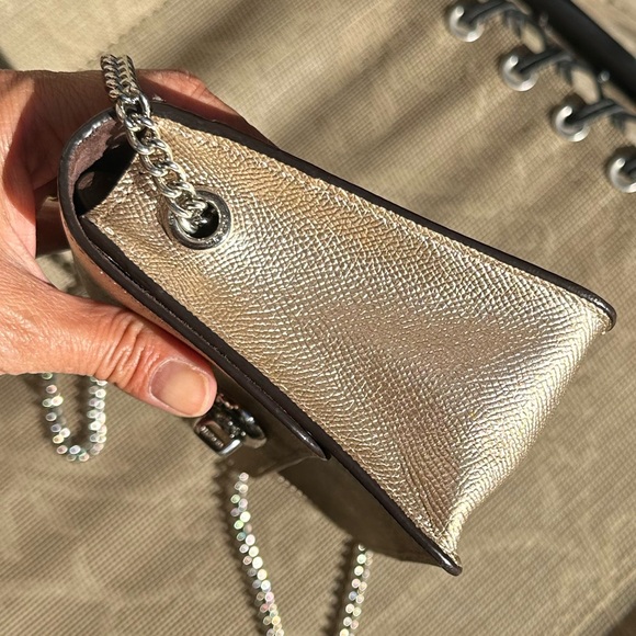 Coach Bowery crossbody. Gold with silver hardware and chain. VGC - Picture 8 of 15